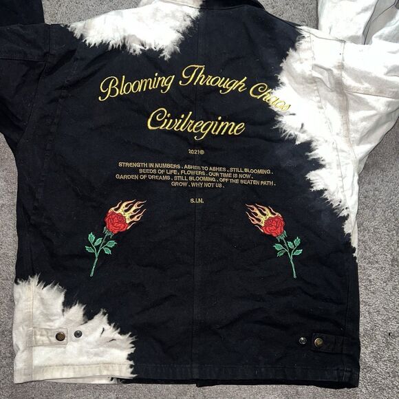 Y2K Civil Regime Blooming Through Chaos Jacket Men’s XL - Picture 1 of 7